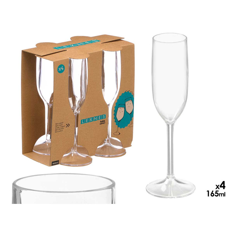 SET 4 COPAS 165ML ACRILICO