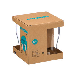 SET 4 VERRES À BIÈRE EN ACRYLIQUE 520ML