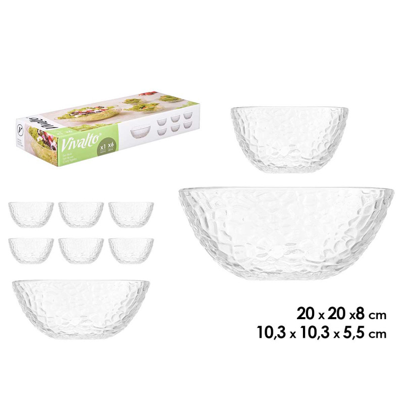 SET 7 PCS RELIEF 1 BOL GRD 6 BOL PETIT