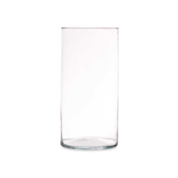 VASO DI VETRO CILINDRICO 30CM DIAM 15 CM