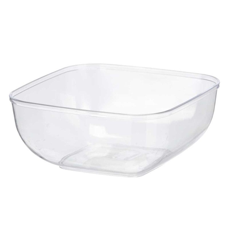 BOWL QUADRATO GRANDE TRASPARENTE 5 L