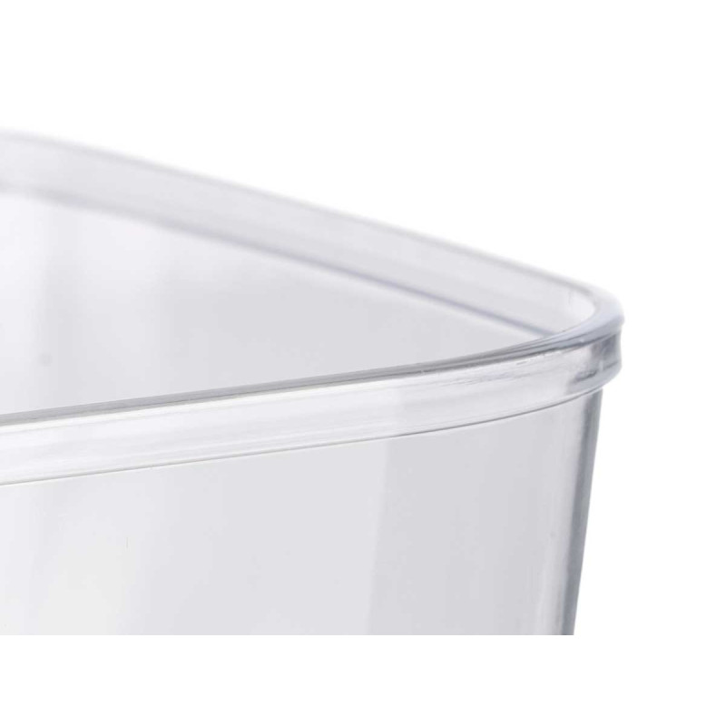SQUARE BIG BOWL TRANSPARENT 5 L