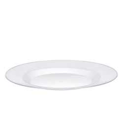 PLATO REDONDO GRANDE TRANSPARENTE 27,5CM DIAM