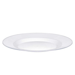 PLATO REDONDO PEQUEÑO TRANSPARENTE 20,5CM DIAM