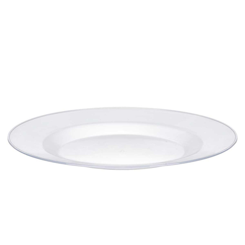 PRATO REDONDO PEQ TRANSPARENTE 20,5CM DIAM
