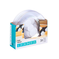 SMALL ROUND TRANSPARENT PLATE 20,5CM DIAM