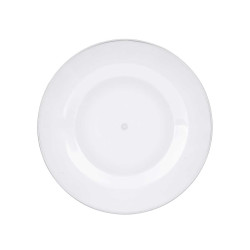 PLATO REDONDO PEQUEÑO TRANSPARENTE 20,5CM DIAM