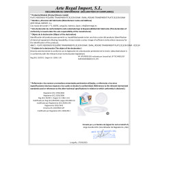 SMALL ROUND TRANSPARENT PLATE 20,5CM DIAM