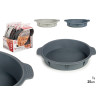 TORTIERA SILICONE ROTONDO CON MANIGLIE ASSORT 2 