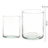 VASO DI VETRO CILINDRICO 20CM DIAM 17 CM 