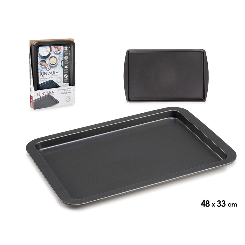 RECTANGULAR METAL TRAY  48CM