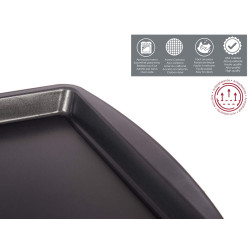 PLATEAU RECTANGULAIRE METAL 48CM