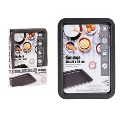 BANDEJA RECTANGULAR METAL 38CM