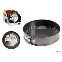 MOLDE REDONDA DE METAL AJUSTÁVEL 28CM 