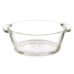 CASSEROLE RONDE VERRE APÉRITIFS POIGNÉES 150ML