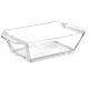 CASSEROLE RECT VERRE APÉRITIFS POIGNÉES 150ML