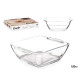 CASSERUOLA VETRO APERITIVO QUAD CON MANICI 150ML