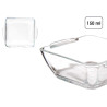 SQUARED GLASS APPETIZER CASSEROLE W HANDLES 150ML