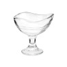 COUPE À GLACE EN VERRE AVEC PIED RAYURES 180ML