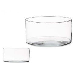 TARRINA CRISTAL CILINDRO 20CM DIAM X 10CM