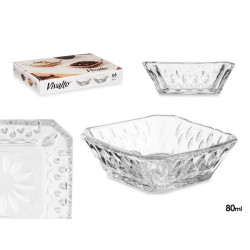 SQUARE GLASS SAUCE BOWL 80ML