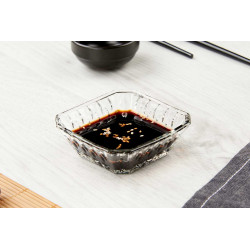 SQUARE GLASS SAUCE BOWL 80ML