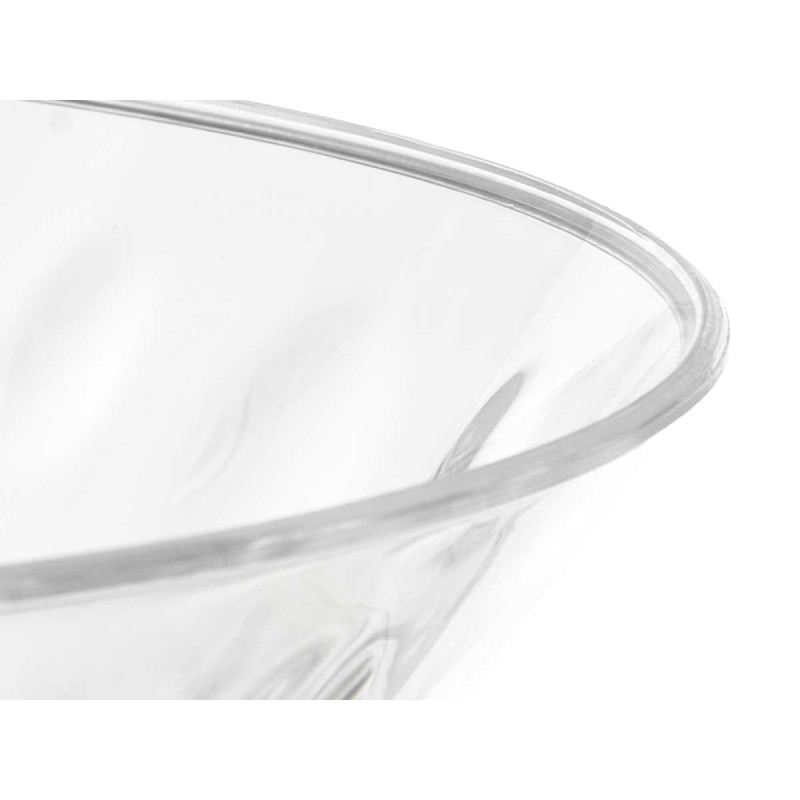 TAÇA DE PLÁSTICO PONTOS 28CM TRANSPARENTE