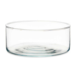 TARRINA CRISTAL CILINDRO 25CM DIAM X 10CM