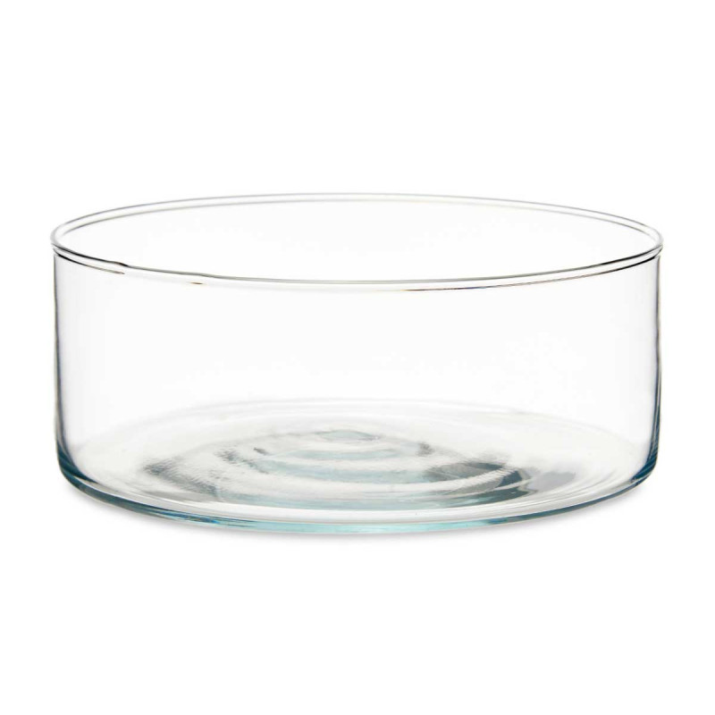 TARRINA CRISTAL CILINDRO 25CM DIAM X 10CM