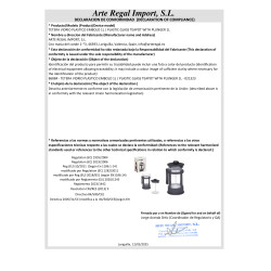 CHALEIRA VIDRO PLASTICO 1L