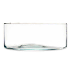 TARRINA CRISTAL CILINDRO 25CM DIAM X 10CM