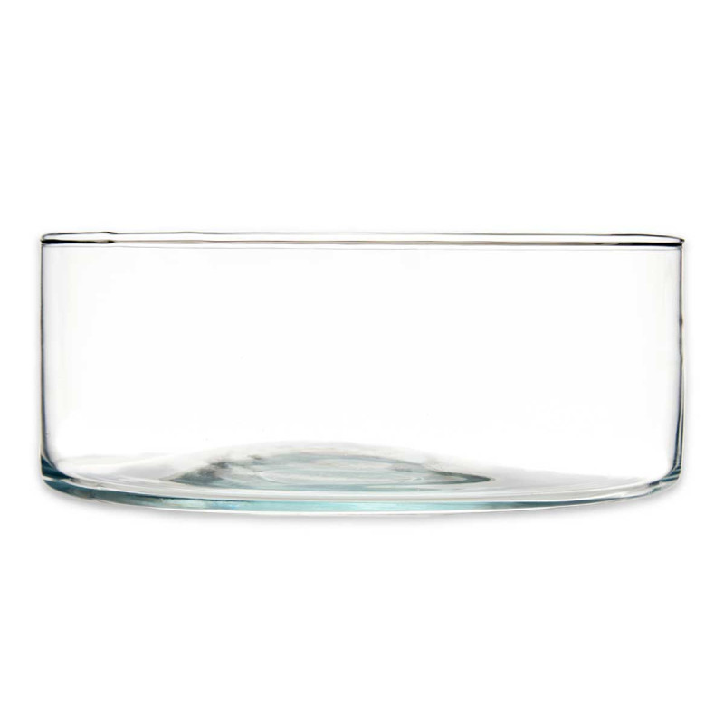 TARRINA CRISTAL CILINDRO 25CM DIAM X 10CM