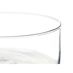 TARRINA CRISTAL CILINDRO 25CM DIAM X 10CM