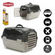 PLASTIC CAT TRANSPORTER GREY