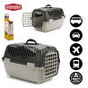 PLASTIC CAT TRANSPORTER GREY