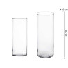 VASE VERRE CYLINDRE 25CM DIAM 10 CM
