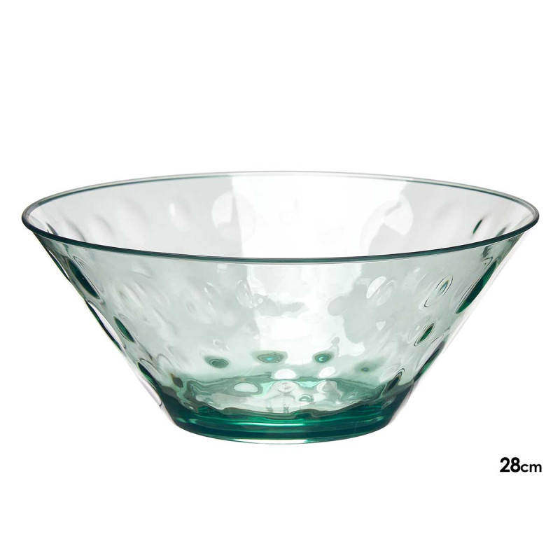 BOL PLASTICO PUNTOS 28CM VERDE