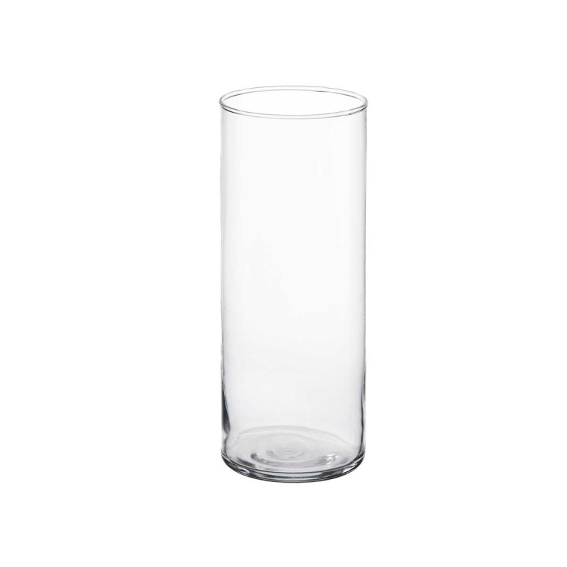 VASO DI VETRO CILINDRICO 25CM DIAM 10CM