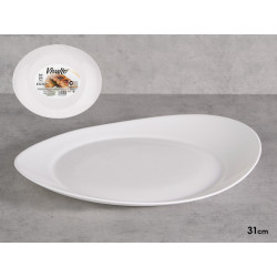 PRATO OVAL EM OPAL 31CM 