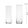 VASO DI VETRO CILINDRICO 30CM DIAM 10CM 