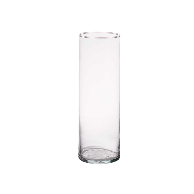 VASO DI VETRO CILINDRICO 30CM DIAM 10CM 