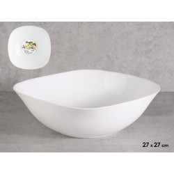 SQUARE OPAL BOWL 27CM