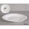 PLATO POSTRE CUADRADO OPAL 22CM