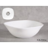 SQUARE BOWL OPAL  11,5X11,5CM