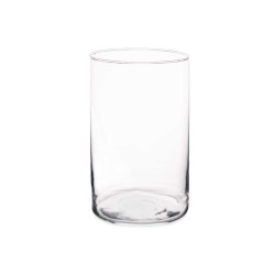 JARRON CRISTAL CILINDRO 12CM DIAM X 20CM