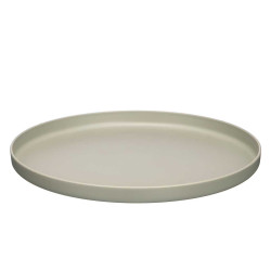 GREY DINNER PLATE 19,5CM DIAM 