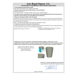 VERRE CONIQUE GRIS 200ML