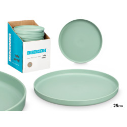 PLATO LLANO 25CM DIAM VERDE