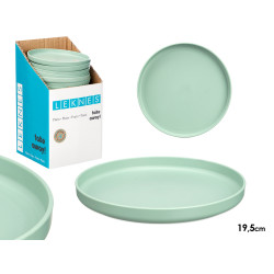 PLATO LLANO 19,5CM DIAM VERDE