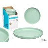 ASSIETTE PLATE VERTE 19,5CM DIAM